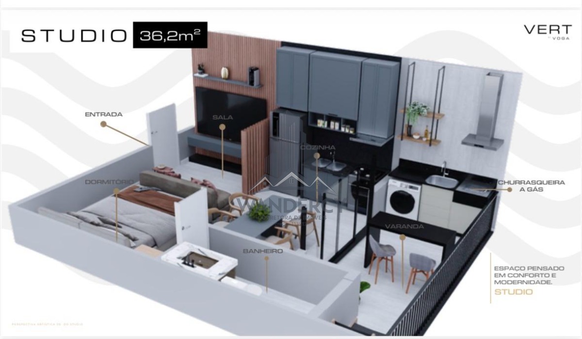 Apartamento, 1 quarto, 36 m² - Foto 16