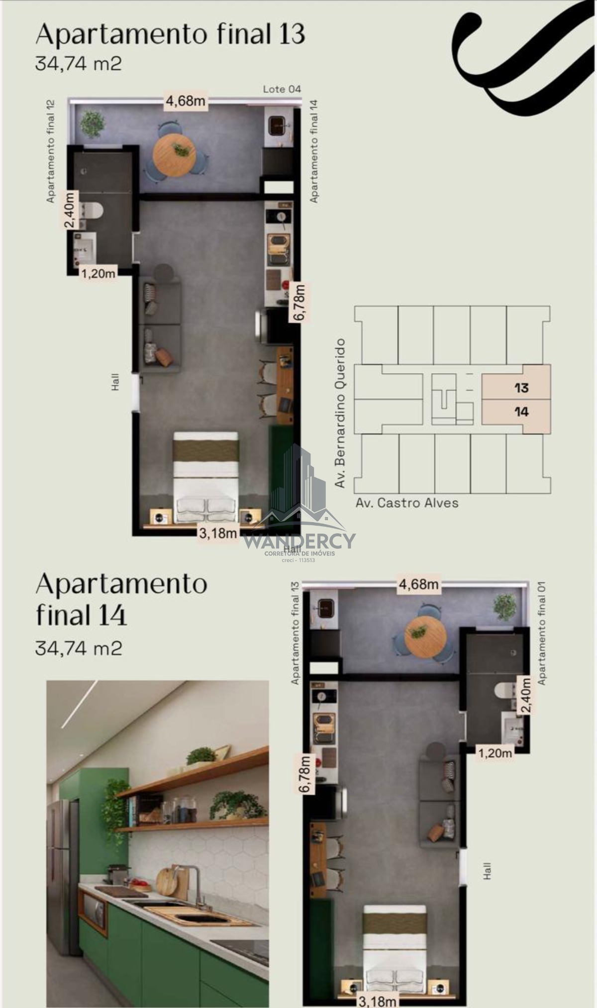 Apartamento, 1 quarto, 34 m² - Foto 8